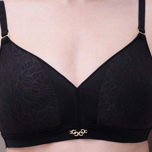 Chantelle Pure Lace noir soutien-gorge sans armatures en dentelle