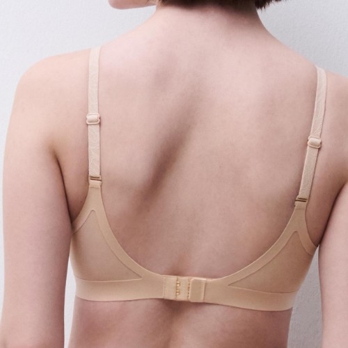 Chantelle Pure Lace beige soutien-gorge sans armatures en dentelle