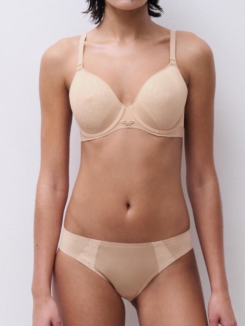 Chantelle Pure Lace beige soutien-gorge rembourré