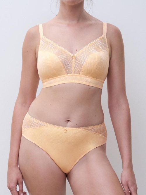 Chantelle Intrique jaune soutien-gorge sans armatures en dentelle
