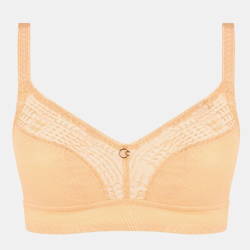 Chantelle Intrique jaune soutien-gorge sans armatures en dentelle