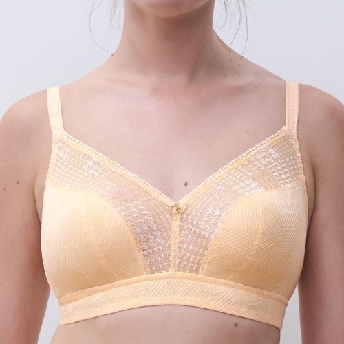 Chantelle Intrique jaune soutien-gorge sans armatures en dentelle