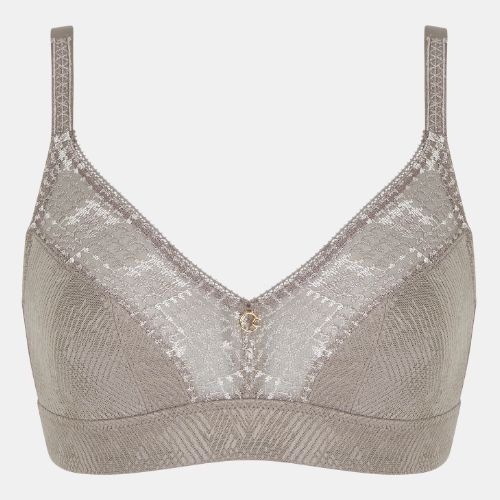 Chantelle Intrique gris soutien-gorge sans armatures en dentelle
