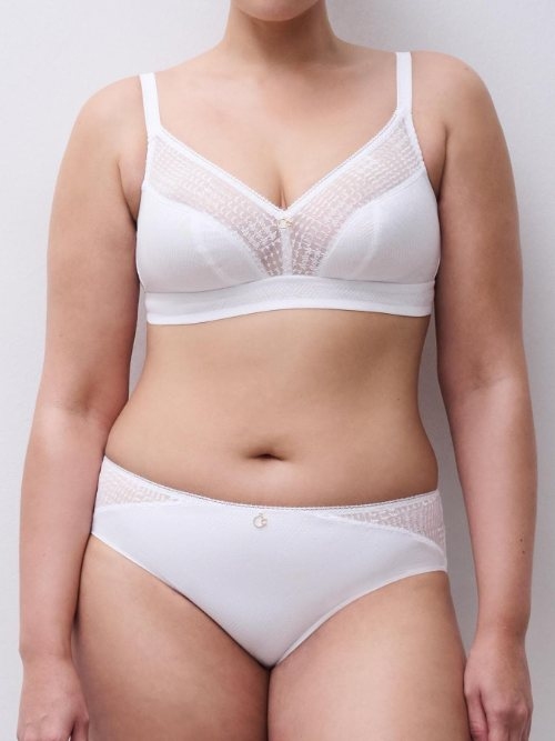 Chantelle Intrique blanc soutien-gorge sans armatures en dentelle