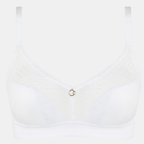Chantelle Intrique blanc soutien-gorge sans armatures en dentelle
