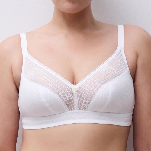 Chantelle Intrique blanc soutien-gorge sans armatures en dentelle