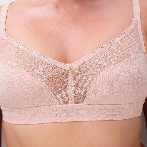 Chantelle Intrique rose soutien-gorge sans armatures en dentelle