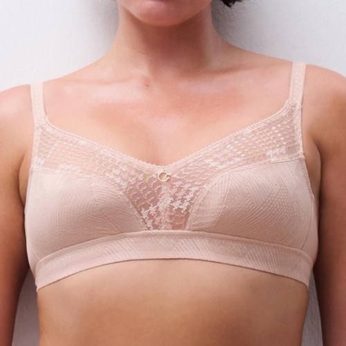 Chantelle Intrique rose soutien-gorge sans armatures en dentelle