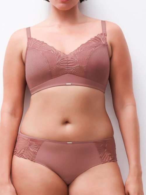 Chantelle Legend rose soutien-gorge sans armatures en dentelle