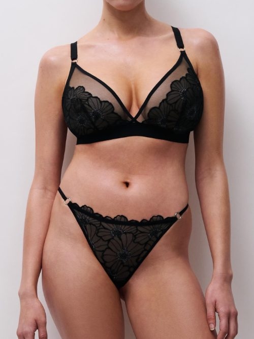 Chantelle Lush noir culotte string