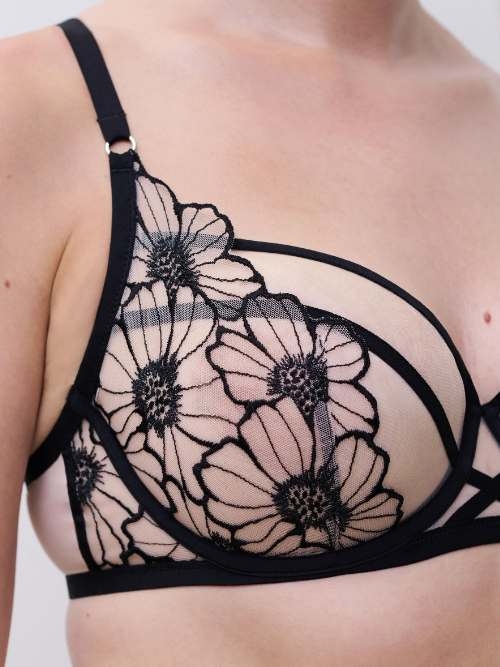 Chantelle Lush noir/rose soutien-gorge sans forme