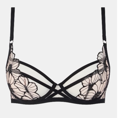 Chantelle Lush noir/rose soutien-gorge sans forme