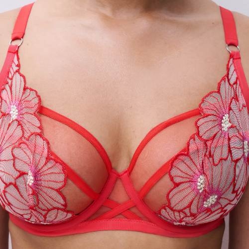Chantelle Lush rouge soutien-gorge sans forme