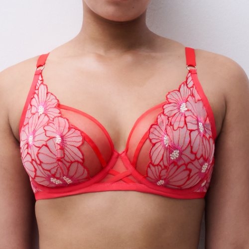 Chantelle Lush rouge soutien-gorge sans forme