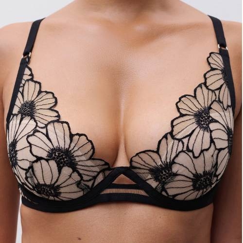 Chantelle Lush noir/rose soutien-gorge rembourré