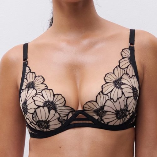 Chantelle Lush noir/rose soutien-gorge rembourré