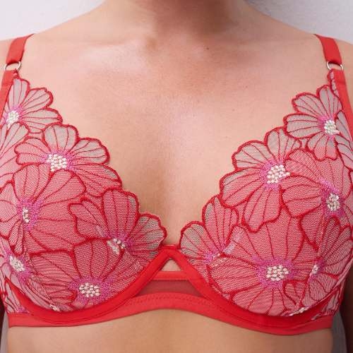 Chantelle Lush rouge soutien-gorge rembourré