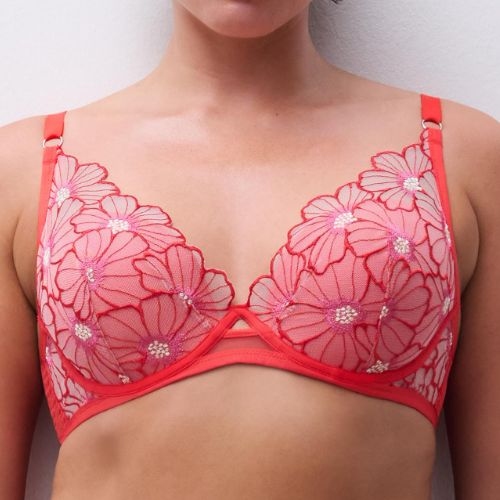 Chantelle Lush rouge soutien-gorge rembourré