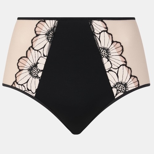 Chantelle Lush noir/rose haut slip