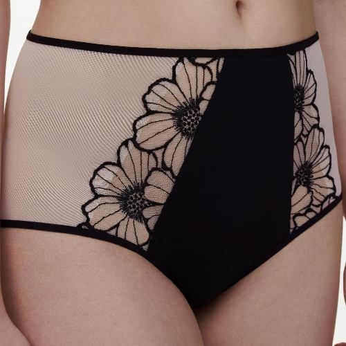 Chantelle Lush noir/rose haut slip