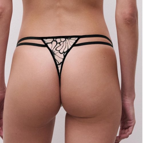 Chantelle Lush noir/rose culotte string