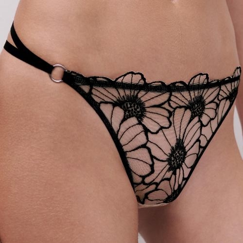 Chantelle Lush noir/rose culotte string