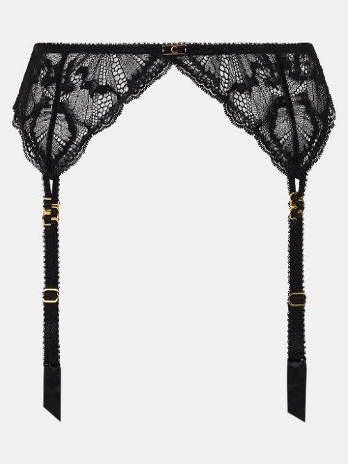 Chantelle Muse noir jarretelles garter belt