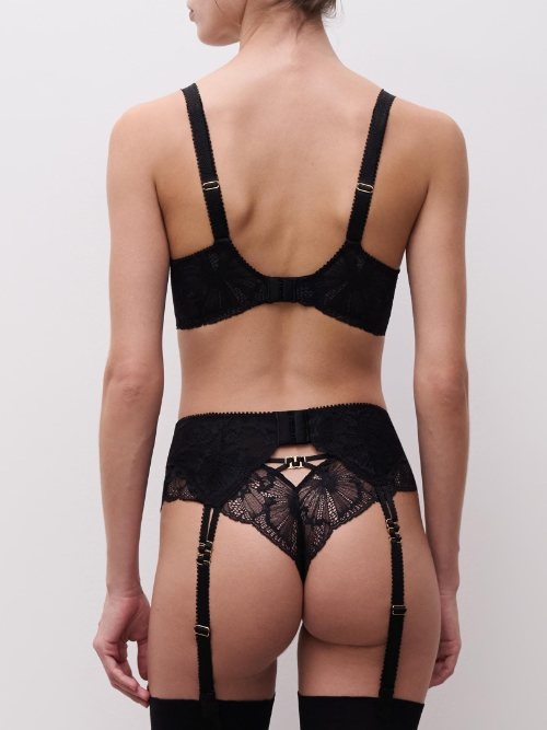 Chantelle Muse noir jarretelles garter belt