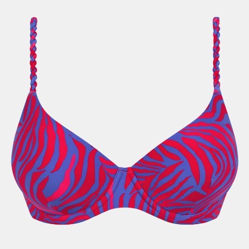 Femilet Badmode Tidra bleu/rouge haut de bikini préformé