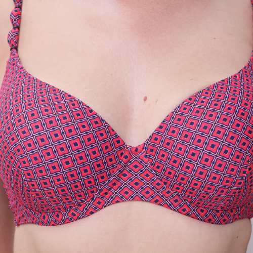 Femilet Badmode Tidra rose/print haut de bikini préformé
