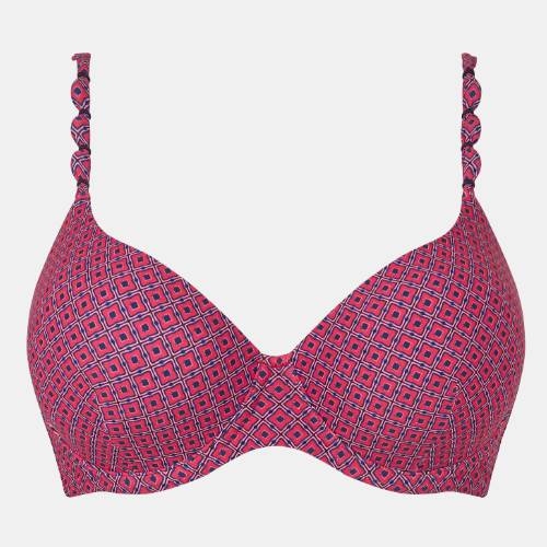 Femilet Badmode Tidra rose/print haut de bikini préformé