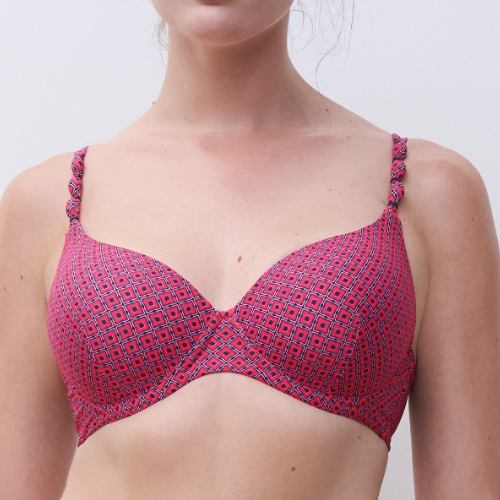 Femilet Badmode Tidra rose/print haut de bikini préformé