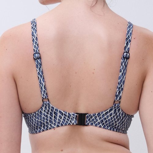 Femilet Badmode Tidra bleu/print haut de bikini préformé