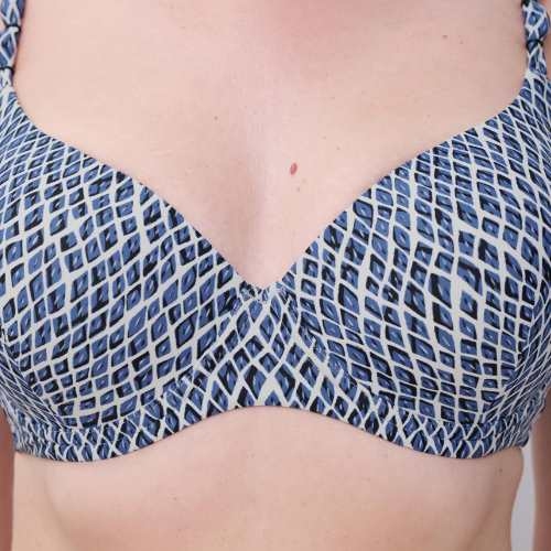 Femilet Badmode Tidra bleu/print haut de bikini préformé