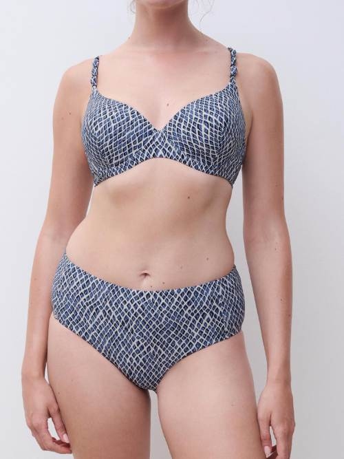 Femilet Badmode Tidra bleu/print haut de bikini préformé