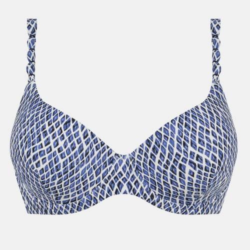 Femilet Badmode Tidra bleu/print haut de bikini préformé