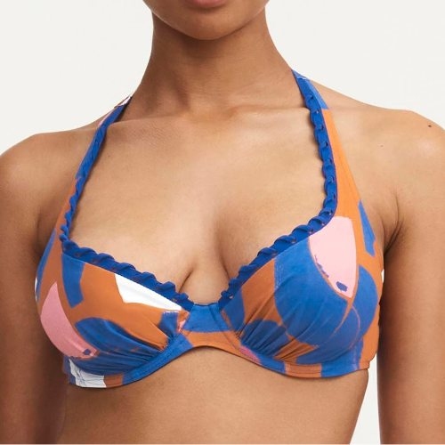 Chantelle Badmode Tribe bleu/print soutien-gorge bikini corbeille