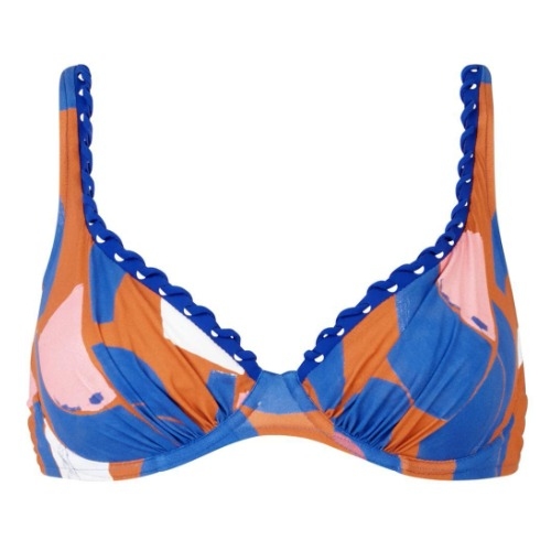 Chantelle Badmode Tribe bleu/print soutien-gorge bikini corbeille