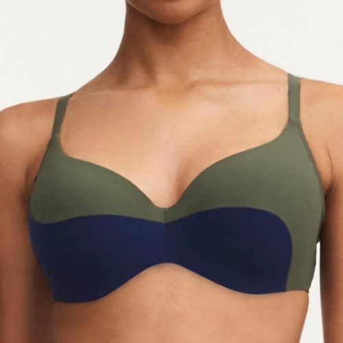 Chantelle Badmode Aura bleu/vert soutien-gorge bikini corbeille