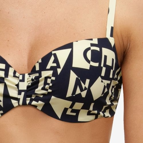 Chantelle Badmode Identity blanc/noir haut de bikini préformé