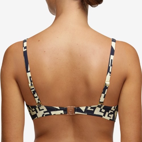 Chantelle Badmode Identity blanc/noir soutien-gorge bikini corbeille