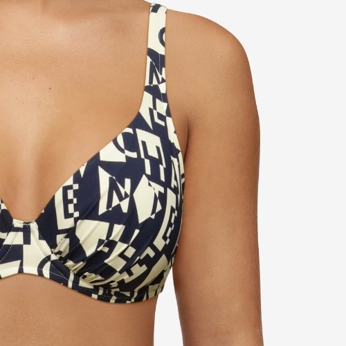 Chantelle Badmode Identity blanc/noir soutien-gorge bikini corbeille