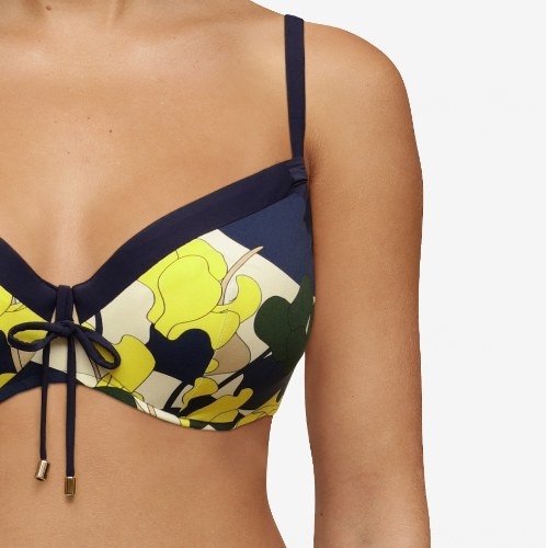 Chantelle Badmode Flowers bleu/print soutien-gorge bikini corbeille