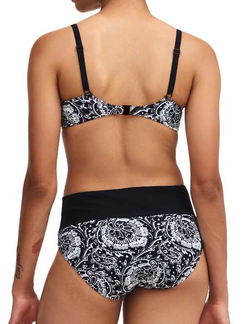 Chantelle Badmode Flowers noir/blanc soutien-gorge bikini corbeille