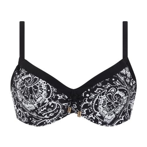 Chantelle Badmode Flowers noir/blanc soutien-gorge bikini corbeille