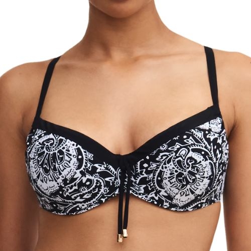 Chantelle Badmode Flowers noir/blanc soutien-gorge bikini corbeille