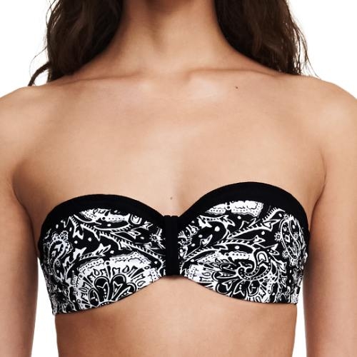 Chantelle Badmode Flowers noir/blanc soutien-gorge bikini corbeille