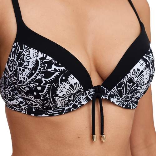 Chantelle Badmode Flowers noir/blanc bikinitop push up