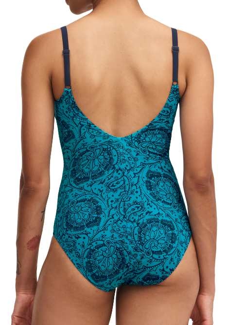 Chantelle Badmode Flowers bleu maillot de bain