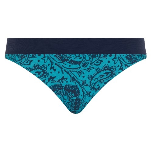 Chantelle Badmode Flowers bleu slip de bikini
